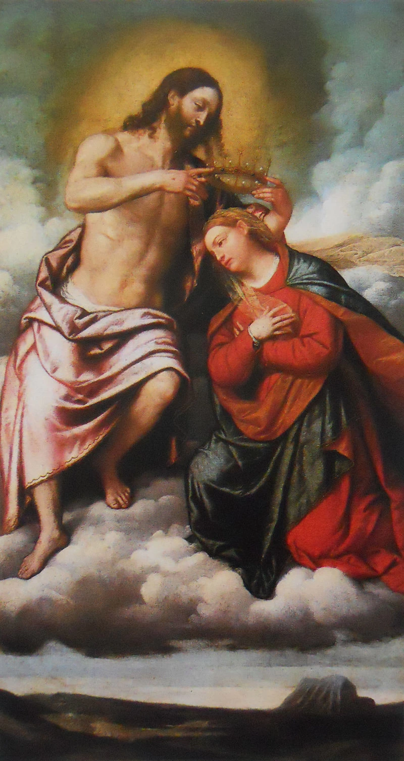 173-Alessandro Bonvicino-Moretto-Incoronazione della Vergine-brescia